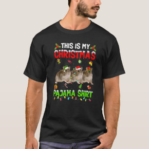 T-shirt C'Est Drôle, Mon Pyjama De Noël, Place Hamster