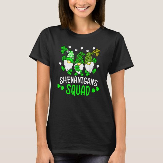 T-shirt C'Est Drôle Pour Les Shenanigans Squad St Patrick' (Devant)