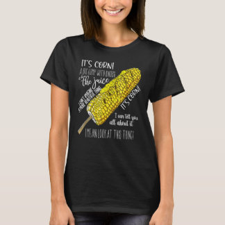 T-shirt C'est du maïs une grosse bosse avec des boutons il