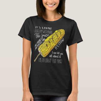 T-shirt C'est du maïs une grosse bosse avec des boutons Il