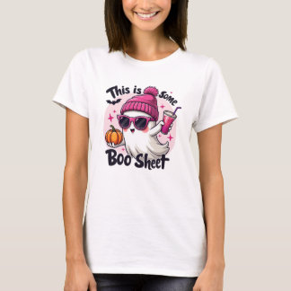 T-shirt C'est du papier de Boo pour femmes, fantôme mignon