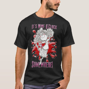 T-shirt C'Est Du Vin À Horloge Quelque Part 105