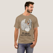 T-shirt C'est dur de garder un profil bas Citation (Devant entier)