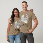 T-shirt C'est dur de garder un profil bas Citation (Unisexe)