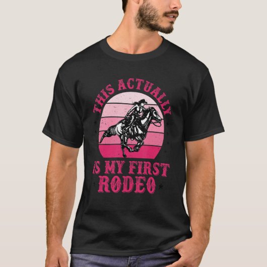 T-shirt C'Est En Fait Mon Premier Rodéo Femmes Country Lif (Devant)