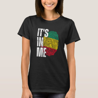 T-shirt C'est en moi Guinée Drapeau Drapeau Drapeau Drapea