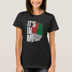 T-shirt C'est en moi Madagascar Drapeau Empreinte Malgache