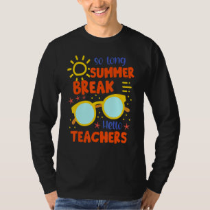 T-shirt C'est fini les vacances d'été Bonjour les professe