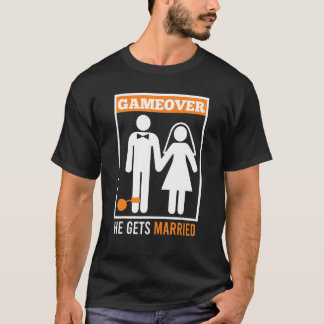 T-shirt C'est fini mari marié enterrement de vie de garço
