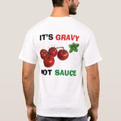 T-shirt C'est Gravy, pas Sauce Italien (Dos)