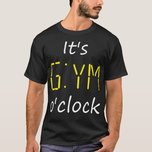 T-shirt C'Est Gym O'Clock. Temps De Remise En Forme De Sal (Devant)