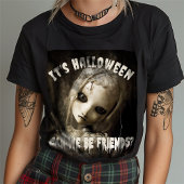 T-shirt C'est Halloween Pouvons-nous être amis ? Poupée ha