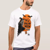 T-shirt C'est Halloween Scary Witch Retro Éffrayant Party (Devant)