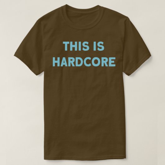 T-shirt C'Est Hardcore azul (Design devant)