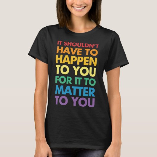 T-shirt C'est important pour vous (Devant)