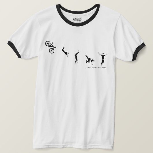 T-shirt C'est juste comment je roule - vélo de recyclage (Design devant)