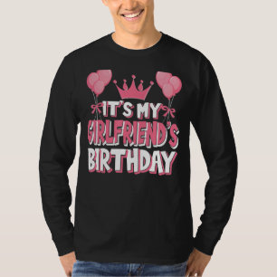 T-shirt C'est la fête d'anniversaire de My Girlfriend