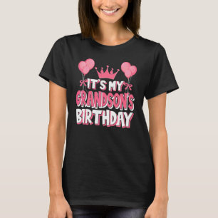T-shirt C'est la fête d'anniversaire de My Grand-fils