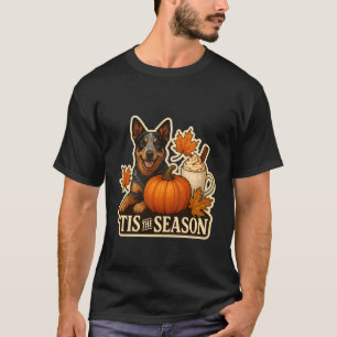 T-shirt C'est la saison Australian Cattle Dog automne Pump