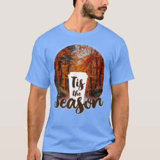 T-shirt C'Est La Saison Automne Trees PSL Coffee Cup 