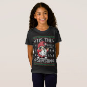 T-Shirt C'Est La Saison Chasse De Cerfs Gnome Reindeer Chr (Devant entier)