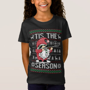 T-Shirt C'Est La Saison Chasse De Cerfs Gnome Reindeer Chr