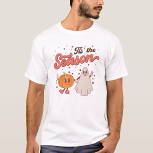 T-shirt C'Est La Saison Citrouille Épice Automne Boo Hallo