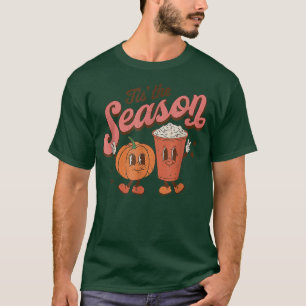 T-shirt C'Est La Saison Citrouille Épice Drôle Automne T-S