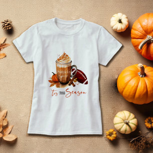 T-shirt C'est la saison Citrouille Spice Football automne 