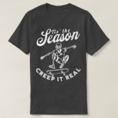 T-shirt C'est la saison Creep It Real Funny Halloween Part (Design devant)