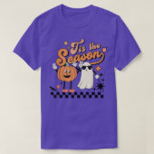 T-shirt C'Est La Saison Cute Ghost Éffrayant Pumkin Horror (Design devant)