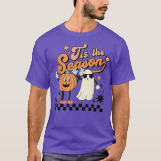 T-shirt C'Est La Saison Cute Ghost Éffrayant Pumkin Horror