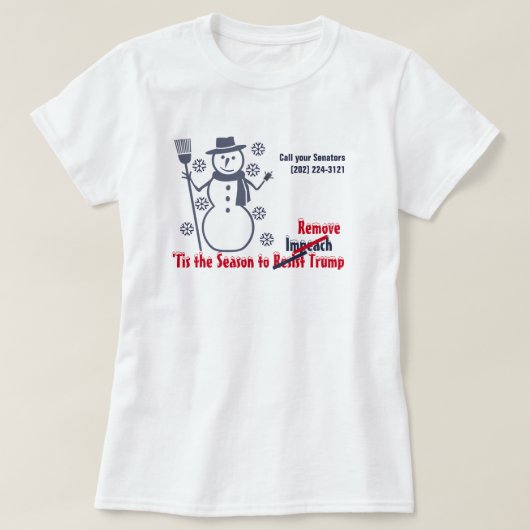 T-shirt C'est la saison de l'échec de Trump (Design devant)