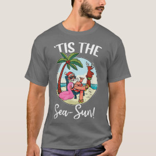 T-shirt C'est la saison de Noël tropical SeaSun Père Noël