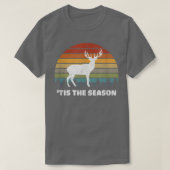 T-shirt C'est la saison Deer Bow Chasse Saison Hun (Design devant)