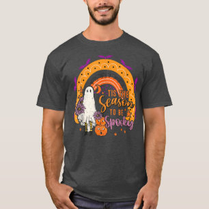 T-shirt C'est la saison d'être citrouille de lutins arc-en