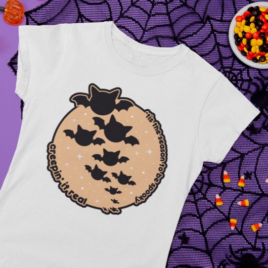 T-shirt C'Est La Saison D'Être Éffrayant Kawaii Halloween