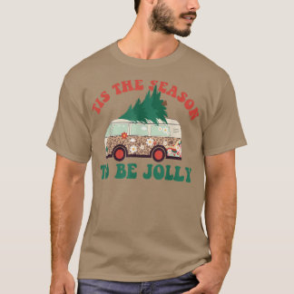 T-shirt C'Est La Saison D'Être Jolly Tree Xmas Super Retro