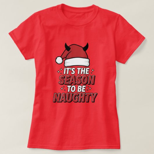 T-shirt C'est la saison d'être vilain (Design devant)