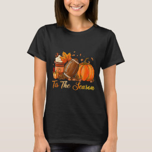 T-shirt C'Est La Saison Footll Café Latte Feuilles Hello P