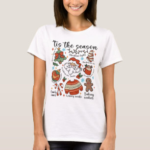 T-shirt C'Est La Saison Noël Père Noël, cacao & Sucre de c