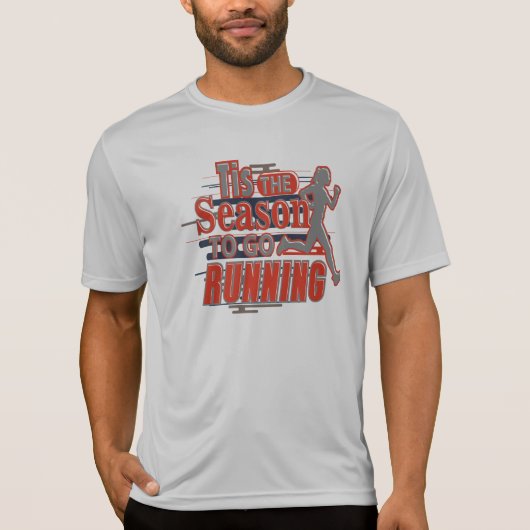 T-shirt C'est la saison pour aller Courir Marathon d'hiver (Devant)