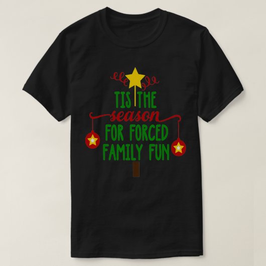 T-shirt C'Est La Saison Pour D Family Fun Christmas Tree (Design devant)