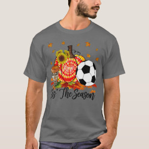 T-shirt C'Est La Saison Soccer Chemise Orange Tie Dye Citr