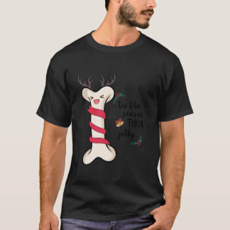T-shirt C'Est La Saison Tibia Jolly Noël Physique Il