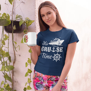 T-shirt C'est la typographie blanche en temps de croisière
