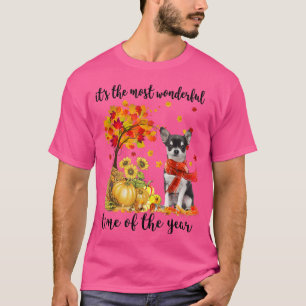 T-shirt C'Est L'Automne Le Plus Merveilleux Chihuahua Pump