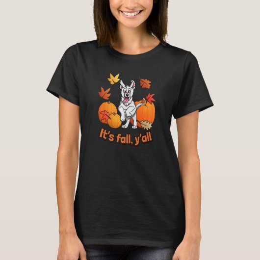 T-shirt C'est l'automne les amis édition berger allemand b (Devant)