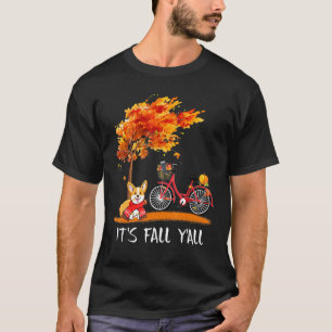 T-shirt C'est l'Automne les amis Vélo Corgi Épice de Citro