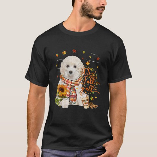 T-shirt C'est l'automne Y Tous les jouets Poodle Chien Tha (Devant)